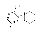 4-甲基-2-(1-甲基环己基)苯酚 结构式