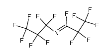 Propanimidoyl fluoride, 2,2,3,3,3-pentafluoro-N-(1,1,2,2,3,3,3-heptafluoropropyl)- 结构式