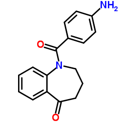 1-(4-氨基苯甲酰基)-2,3,4,5-四氢苯并[b]氮杂卓-5-酮 结构式