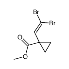 1-(2,2-二溴乙烯基)环丙烷羧酸甲酯 结构式