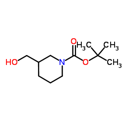 N-Boc-3-哌啶甲醇 结构式