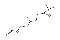 2-环氧乙烷戊醇, γ,3,3-三甲基-, 2-甲酸酯 结构式