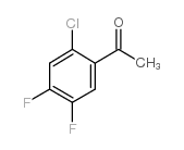 2'-氯-4',5'-二氟苯乙酮 结构式