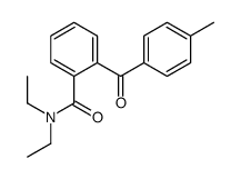 N,N-二乙基-2-(4-甲基苯甲酰基)苯甲酰胺 结构式