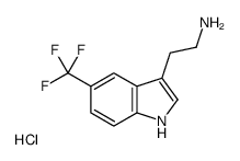 5-(三氟甲基)-1H-吲哚-3-乙胺 结构式