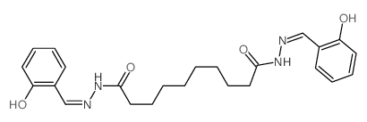 (N'10E,N'1E)-N'1,N'10-bis(2-hydroxybenzylidene)decanedihydrazide 结构式
