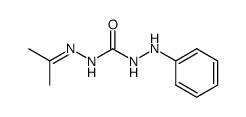 丙酮-4-苯胺基缩氨基脲 结构式