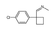 Methanamine, N-[[1-(4-chlorophenyl)cyclobutyl]methylene]- 结构式