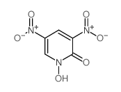 1-羟基-3,5-二硝基吡啶-2-酮 结构式