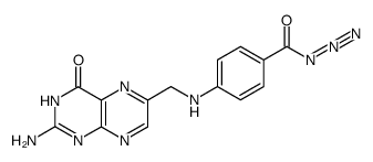 Benzoyl azide, 4-[[(2-amino-3,4-dihydro-4-oxo-6-pteridinyl)methyl]amino]- 结构式