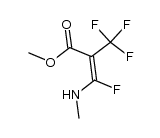 3-氟-3-(甲氨基)-2-(三氟甲基)丙烯酸甲酯 结构式