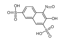 3-羟基-4-亚硝基-2,7-萘二磺酸 结构式