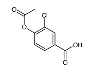 4-乙酰氧基-3-氯苯甲酸 结构式