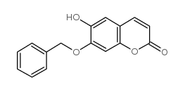 6,7-二羟基香豆素-7-苄醚 结构式