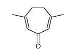 3,6-二甲基-2,6-环庚二烯-1-酮 结构式