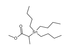 2-(三丁基锡烷基)丙酸甲酯 结构式