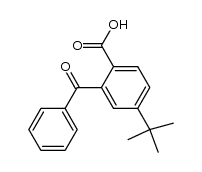 2-苯甲酰基-4-叔丁基苯甲酸 结构式
