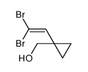 1-(2,2-二溴乙烯基)环丙基甲醇 结构式