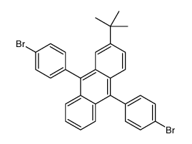 9,10-双(4-溴苯基)-2-叔丁基蒽 结构式