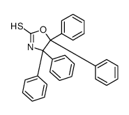 2-Oxazolidinethione, 4,4,5,5-tetraphenyl- 结构式