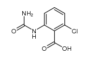 Benzoic acid, 2-[(aminocarbonyl)amino]-6-chloro- 结构式
