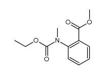 2-[(乙氧羰基)甲氨基]苯甲酸甲酯 结构式