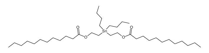 Dodecanoic acid, (dibutylstannylene)di-2,1-ethanediyl ester (9CI) 结构式