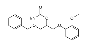 Carbamic acid, 2-(benzyloxy)-1-[(o-methoxyphenoxy)methyl]ethyl ester (7CI) 结构式