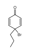 4-溴-4-丙基-2,5-环己二烯-1-酮 结构式