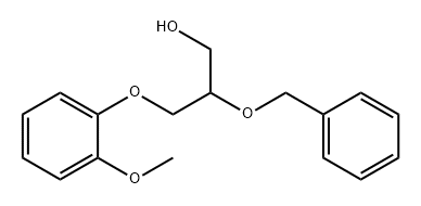 3-(2-甲氧基苯氧基)-2-(苄氧基)-1-丙醇 结构式