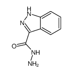 1H-吲唑-3-碳酰肼 结构式