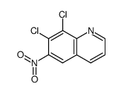 7,8-二氯-6-硝基喹啉 结构式