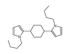 1H-Pyrrole, 2,2'-(1,4-cyclohexanediyl)bis[1-butyl- 结构式