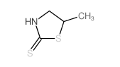 5-甲基-4,5-二氢噻唑-2-硫醇 结构式