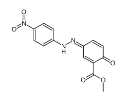2-羟基-5-[2-(4-硝基苯基)偶氮]苯甲酸甲酯 结构式