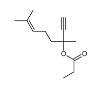 6-Octen-1-yn-3-ol,3,7-dimethyl-,propanoate 结构式