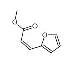 (2E)-3-(2-呋喃基)-2-丙烯酸甲酯 结构式