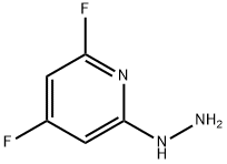 2,4-二氟-6-肼基吡啶 结构式