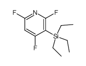 2,4,6-三氟-3-(三乙基硅基)吡啶 结构式