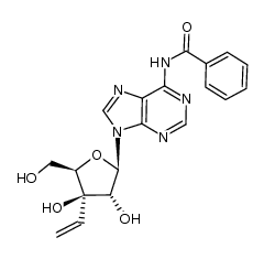 Benzamide, N-[9-(3-C-ethenyl-β-D-xylofuranosyl)-9H-purin-6-yl]- 结构式