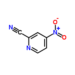 4-硝基-2-吡啶甲腈 结构式