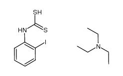 N-(2-碘苯基)二硫代氨基甲酸三乙胺盐 结构式