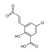 5-氯-2-羟基-3-(2-硝基乙烯基)苯甲酸 结构式
