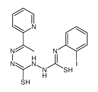Carbonothioicdihydrazide,2-[[(2-iodophenyl)amino]thioxomethyl]-2'-[1-(2-pyridinyl)ethylidene]- (9CI) 结构式