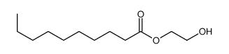 癸酸-2-羟乙酯 结构式