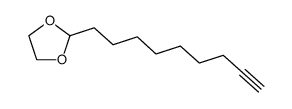 2-(8-壬炔-1-基)-1,3-二氧戊环 结构式