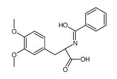 N-苯甲酰基-3-甲氧基-O-甲基-L-酪氨酸 结构式