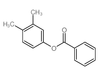 3,4-二甲基苯基苯甲酸酯 结构式