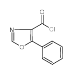 5-苯基-1,3-氧唑-4-羰酰氯 结构式