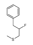 Benzene, [2-fluoro-3-(methylthio)propyl]- 结构式